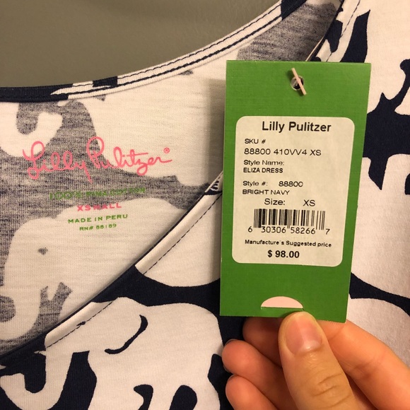 Lilly Pulitzer NWT Eliza Dress Tusk in Sun - Picture 4 of 4